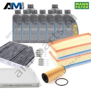 Комплект фильтров MANN с маслом 5W40 229.5 для ТО-2 Mercedes W213 AMG E63S