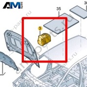 Шумоизоляция для корпуса кулисы Volkswagen T-Roc Cross 2019-2024 2GM864220