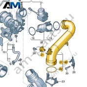 Напорная трубка VAG 04E145673AB