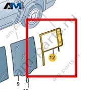 Стекло боковое (неподвижное) правое Volkswagen AMAROK 2017-2022 2H7845214S