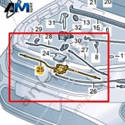 Трос капота Volkswagen Taigo 2022-2024 2G7823531A