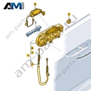 Корпус ручки двери справа 8B3837812L на Ауди А6 С9 2025-2026