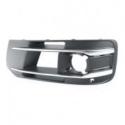 Решетка бампера левая с ПТФ (хром) Ауди Q7 4М (рестайлинг) 4M0807681AA4W3