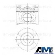 Поршень A2760300700 Мерседес W213 (L) E400 333л.с.