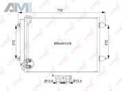 Радиатор кондиционера RC0106 (LYNXauto) для автомобилей VAG
