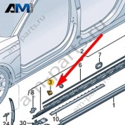 Пружинный зажим с прокладкой Audi A8 (D5) 2018-2024 4N0853909