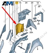 Колесная арка Audi A8 (D4) 2014-2017 4H0810364TB