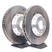 Передний правый тормозной диск Porsche Cayenne (Red) 95835140450