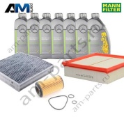 Комплект фильтров MANN с маслом 5W30 229.52 для ТО-1 Mercedes CLA 200CDI/200d
