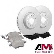 Передние диски и колодки Ауди ТТ 1.8/2.0TFSI
