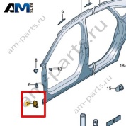 Замыкающая панель Volkswagen Jetta VII 2020-2024 17A810122