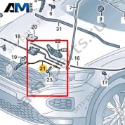 Трос капота Volkswagen T-Roc 2018-2024 2GA823528