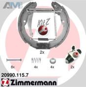 Барабанные керамические тормозные колодки ZIMMERMANN 209.9011.57 для Volkswagen Polo Sedan (2010-2015)