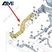 Трубопровод системы охлаждения Audi A6 (C8) 2019-2024 4K0265235AD