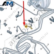 Держатель тормозного трубопровода Audi A6 (C8) 2019-2024 4K0614709