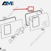Уплотнитель стекла заднего бокового A9066713220 для Mercedes Sprinter W906