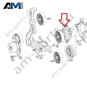 Натяжитель ремня генератора на Mercedes W205 AMG C63 (M177) A1772004000