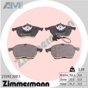 Передние тормозные колодки ZIMMERMANN 23392.200.1 для Volkswagen Golf IV (1997-2005)