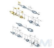 Наружный ШРУС (DSG) для Volkswagen Caravelle T6 7LA498099C