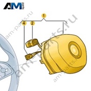 Подушка безопасности руля VAG 5E3880201AAIZY на Skoda 2019-2026