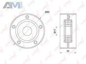Ролик натяжного механизма LYNX для Мерседес Спринтер (W906) 311CDI 3.0 л (184 л.с.) PB-5275