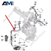 Обратный маслопровод турбины BMW 7 серия (G11/G12 LCI) 2019-2022 730d (B57P) 11428596247