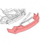 Оригинальная облицовка заднего бампера Audi A7 (4G) 4G8807067AEGRU