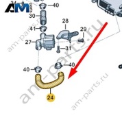 Шланг системы охлаждения Audi A8 (D5) 2018-2024 4N0121475A