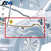 Трос замка капота Volkswagen T-Roc 2018-2024 2GA823535