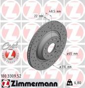 Задние тормозные диски ZIMMERMANN 100.3309.52 на Audi Q3 (F3)