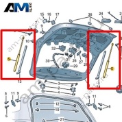 Газовый упор Volkswagen Taos 2021-2023 2GL827550B