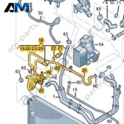 Шланг системы охлаждения Volkswagen Crafter 2012-2016 2E0122096J