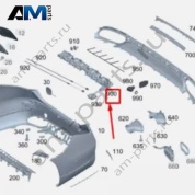Кронштейн бампера заднего центральный A2238857800 для Mercedes S-class W223