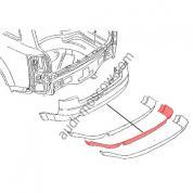 Спойлер заднего бампера Ауди А4 (В6) 8E5807521A 7DL