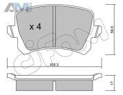 Задние тормозные колодки CIFAM 8228060 на Audi A6 (С6) 2004-2011