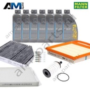 Комплект фильтров MANN с маслом 5W40 229.5 для ТО-2 Mercedes AMG GLC 43