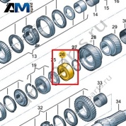 Конический роликовый подшипник VAG 0F6311123