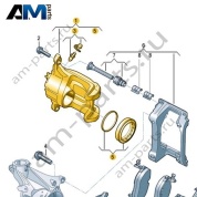 Корпус тормозного суппорта Volkswagen id3 2020-2024 1EA615124