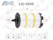 Масляный фильтр LO1045 (LYNXauto) для автомобилей VAG