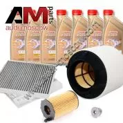 Комплект неоригинальных фильтров и моторное масло LL3 5W30 504/507 для ТО-1/3 Audi A4(B9) 3.0TDI