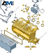Патрубок впускного тракта VAG 04E129709AF