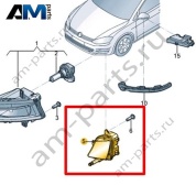 Светодиодный фонарь (слева) Volkswagen Jetta VII 2020-2024 17A941653B
