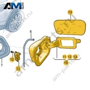 Крышка лючка бензобака VAG 3GJ809857GRU на Volkswagen 2025-2026