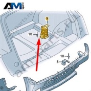 Крепление запасного колеса Audi Q7 (4M) 2016-2024 4M0810386