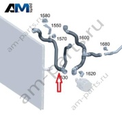 Шланг от насоса к радиатору на Mercedes W465 AMG G63 (M177) A4655012000