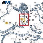 Шланг системы охлаждения VAG 03N121060B