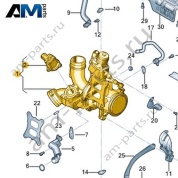 Выпускной коллектор с турбонагнетателем VAG 06K145722D