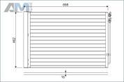 Радиатор кондиционера (VALEO) 814410 для BMW 5 серия (F10) 2011-2013 520d B47