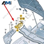 Накладка Audi Q8 e-tron 2024-2024/Audi e-tron 2019-2023 4KE821941A