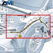 Трос капота Volkswagen Taigo 2022-2024 2G7823535B